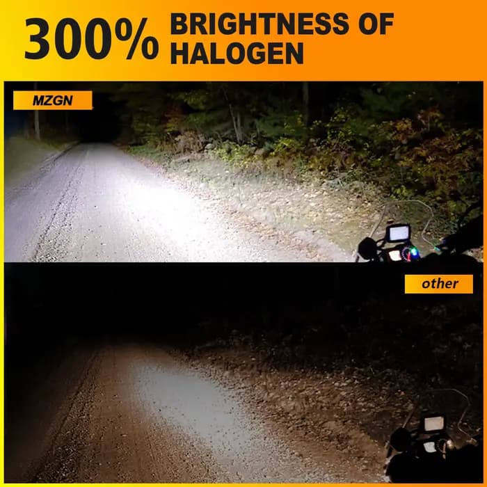 Ampoule de phare LED R2 P45T DC 12V, blanc Super lumineux, faisceau haut et bas, pour phare de moto,