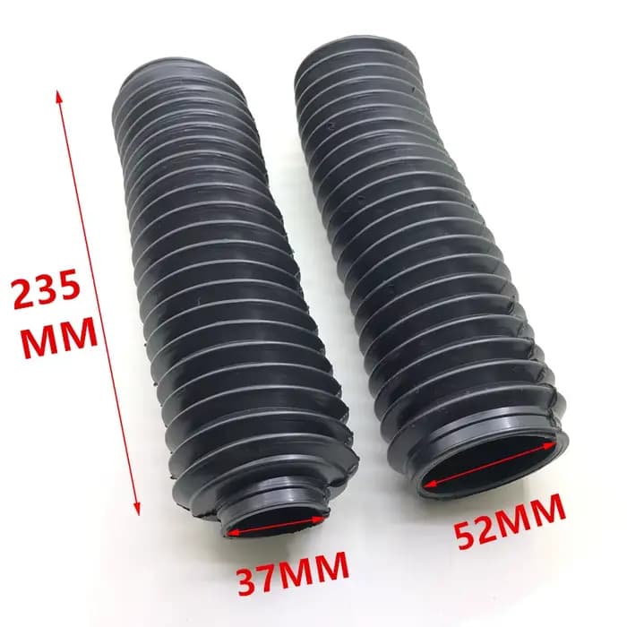 Guêtres en caoutchouc pour fourche de moto, 2 pièces, bottes universelles pour fourche avant de moto
