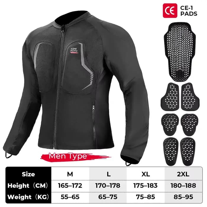 Blouson de protection respirant en maille avec 7 protections CE pour hommes et femmes, équipement mo
