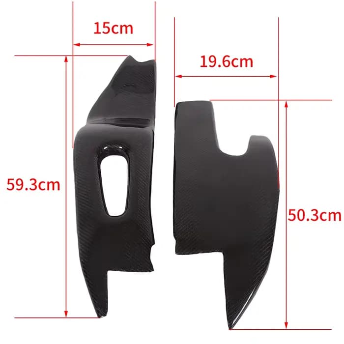 Couvercle de cadre en Fiber de carbone véritable et protecteur de bras oscillant, pour Honda CBR1000