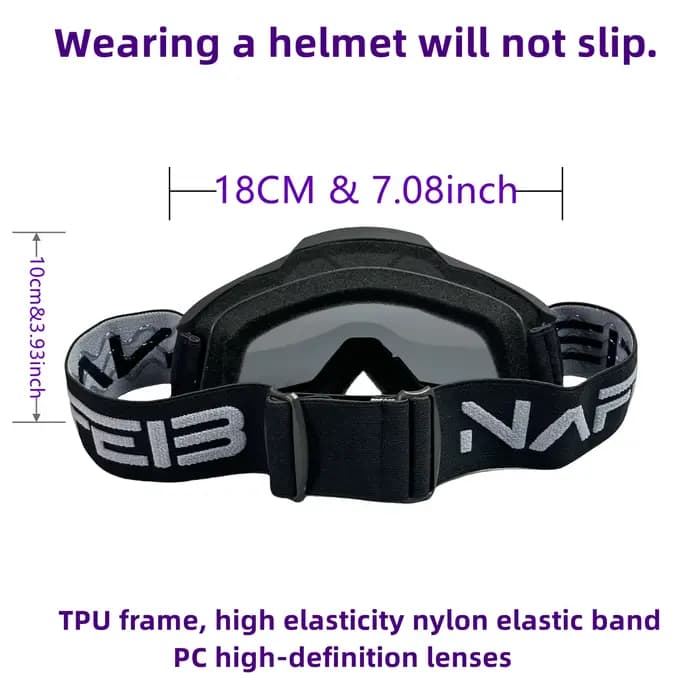 NAFEIB lunettes de moto N17 Motocross lunettes de cyclisme en plein air tout-terrain ski Sport vtt A