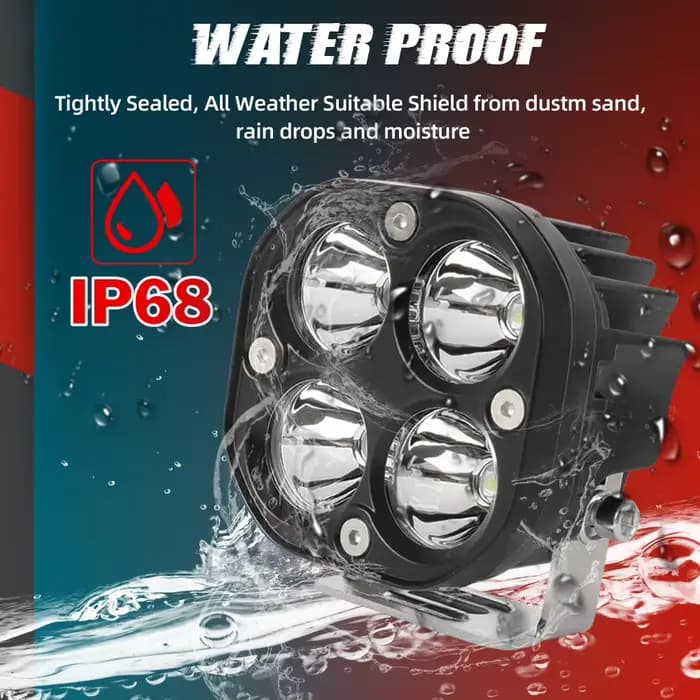 CO LIGHT 3 pouces Led Spot lampe de travail 12V 24V antibrouillard conduite tout-terrain 4X4 4WD pro