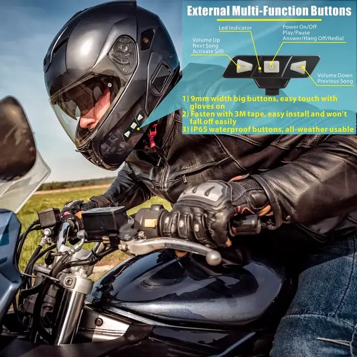 Bluetooth 5.2 casque de Moto