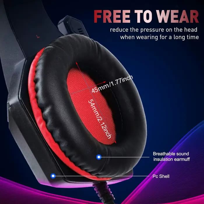 Casque de jeu filaire RGB tendance avec microphone, équipé de puissants haut-parleurs, optimisé pour le gaming, confortable à porter