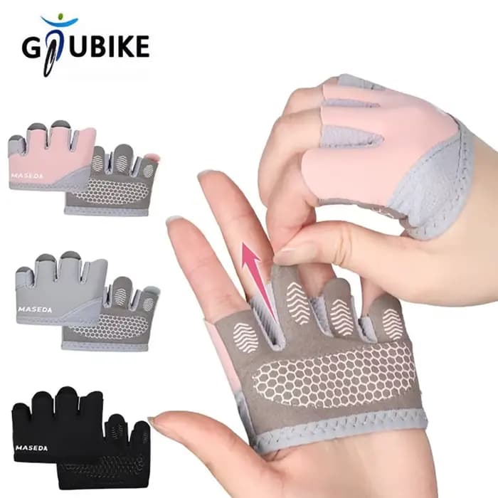 GTUBIKE 1 paire de gants d'entraînement légers à quatre doigts – Poignée antidérapante pour la remise en forme
