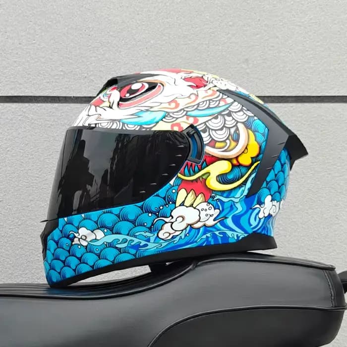 Casque intégral de moto en Fiber de carbone