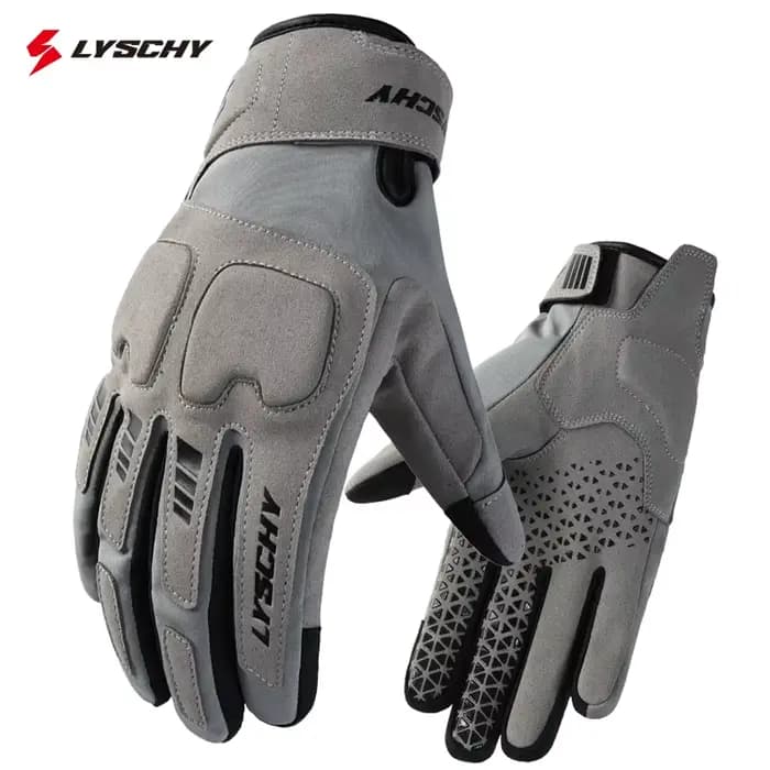 LYSCHY gants de moto hiver chaud doigt complet