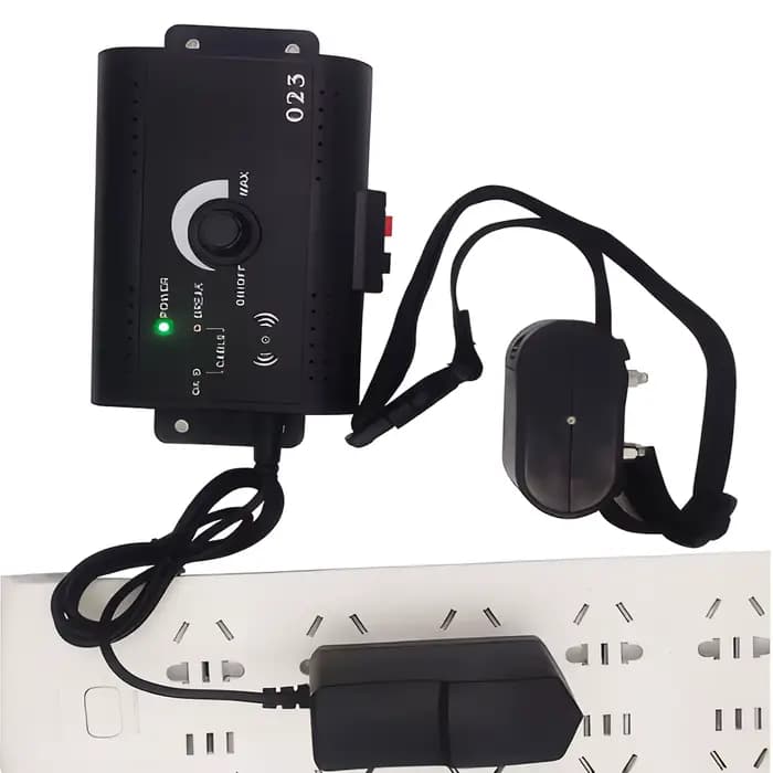 Système de clôture électronique pour animaux de compagnie, collier de clôture électrique pour chien, collier de dressage pour chien, collier à choc sonore, étanche, accessoires pour animaux de compagn