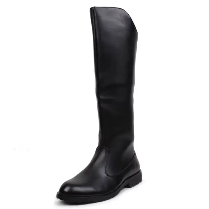 Bottes de moto hautes de styliste de marque italienne pour hommes