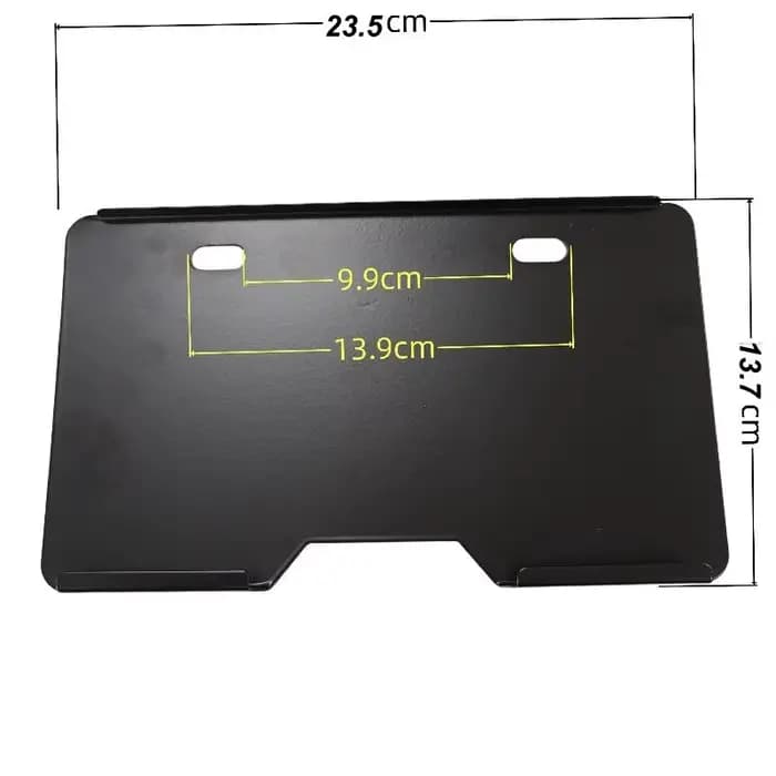 Support de plaque d'immatriculation de moto avec couvercle en acrylique transparent