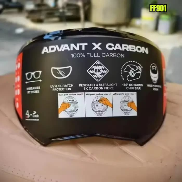 Visière noire pour casque moto demi-coque LS2 FF901