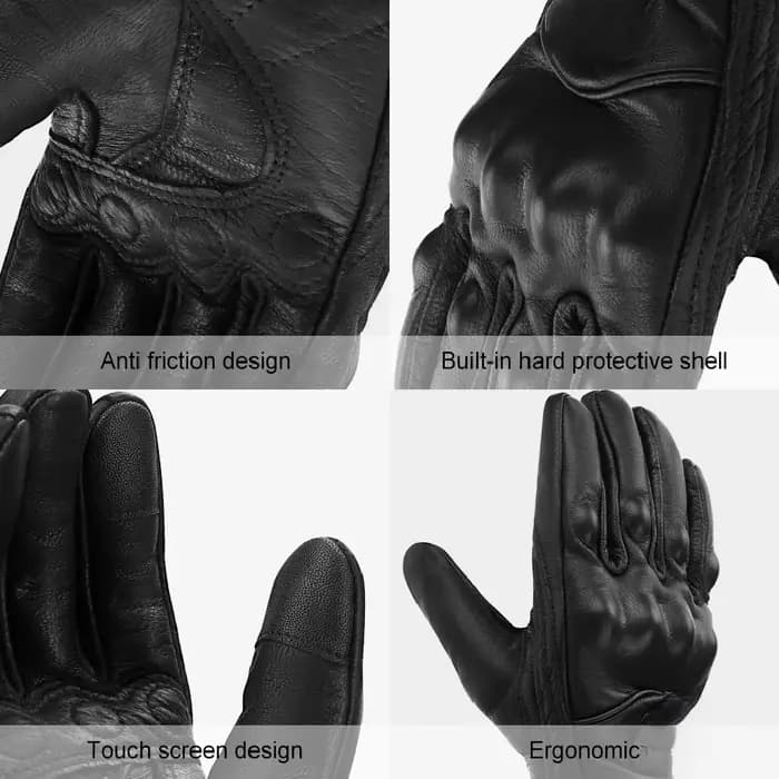 3XL gants de Moto en cuir de chèvre hommes femmes