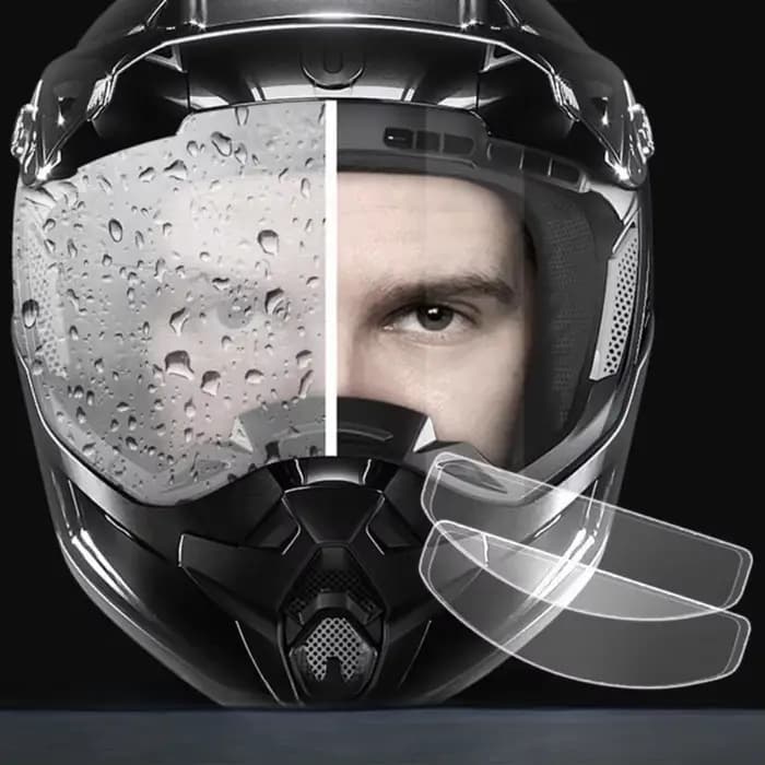 Film de pluie Anti-buée pour casque de moto