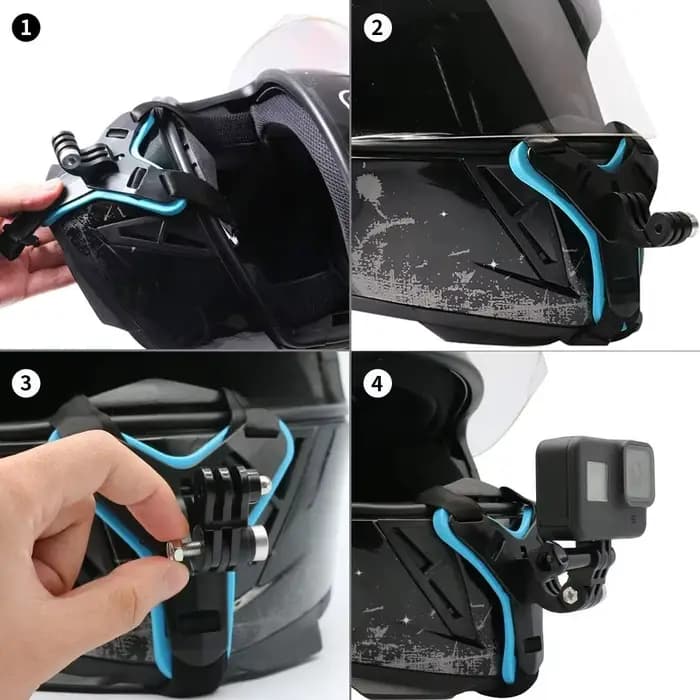 Support de fixation pour casque pour GoPro Hero 12 11 10 9 8 7 6 5 4 3