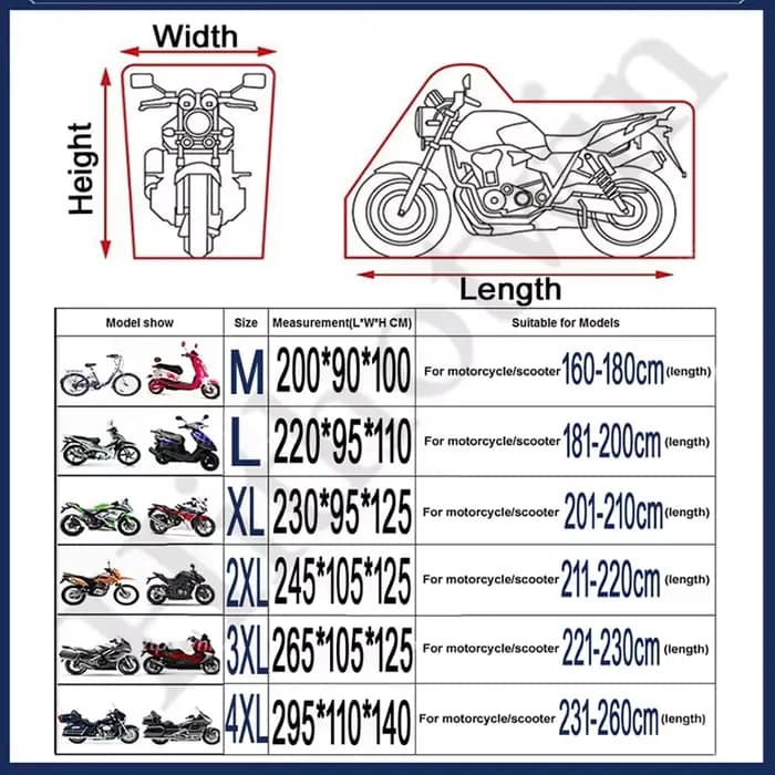 Housse de Moto toutes saisons