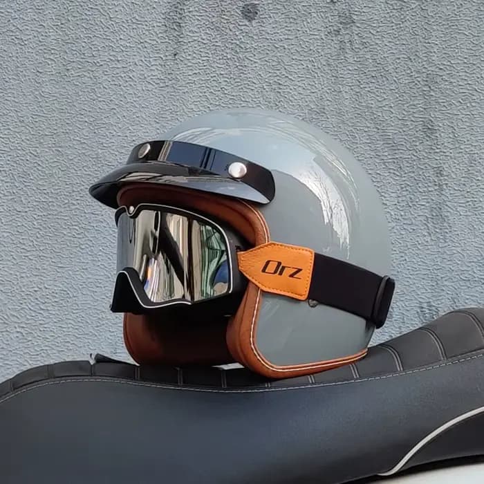 ORZ casque de moto 3/4 de haute qualité cascos para motos adapté aux hommes et aux femmes