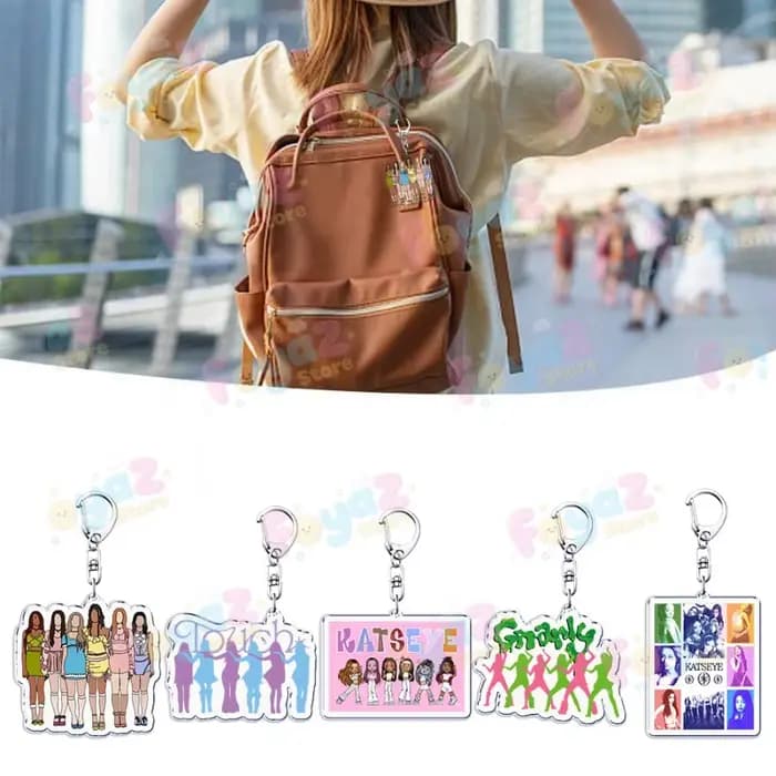 Cool K-pop Katseye porte-clés accessoires sac breloques mignon MANON SOPHIA Femme DANIELA Gamer porte-clés bijoux Fans Freinds cadeau