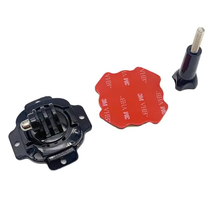 Support de casque rotatif à 360 degrés avec autocollant adhésif 3M pour Gopro Hero 10/9/8/7/6/5
