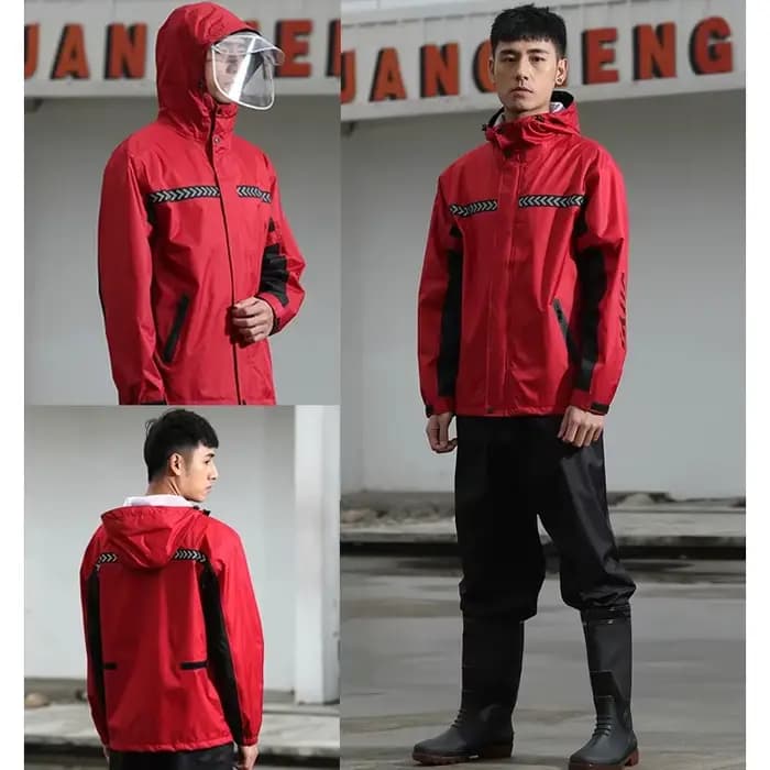 100-150kg grande taille imperméable pantalon de pluie costume moto équitation fendu