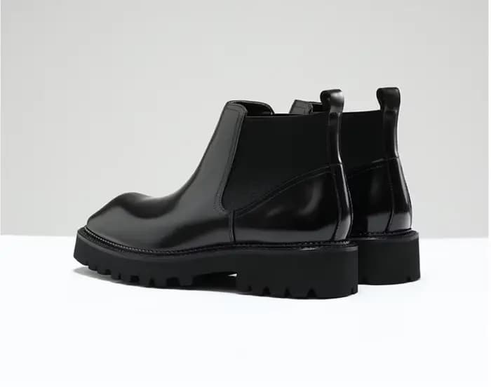Bottes en cuir pour hommes