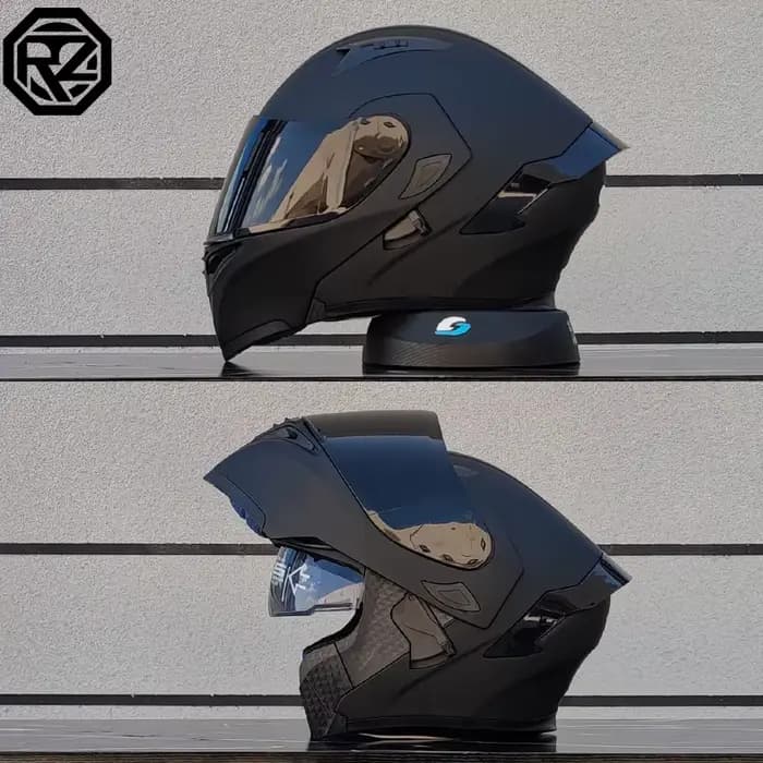 Casque de moto de haute qualité double lentille