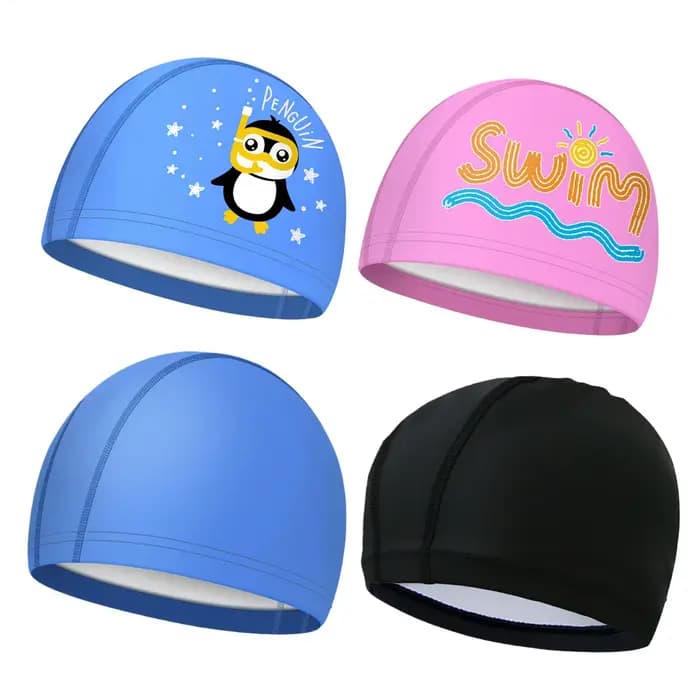 Bonnet de natation élastique, imperméable, avec protection des oreilles, pour piscine et plongée