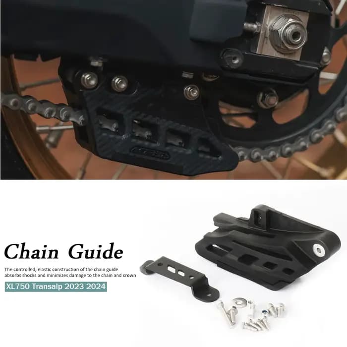 Protecteur de Guide de chaîne noir, accessoires de moto pour Honda XL 750 Transalp XL750 TRANSALP, 2023 2024, nouveau