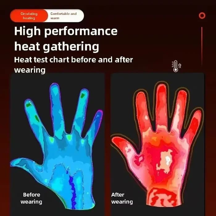 Gants de moto chauffants pour hommes