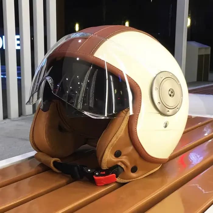 Casque de moto électrique intelligent Bluetooth à double miroir