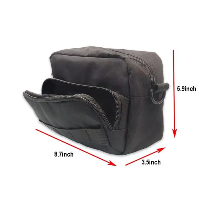 Sac de guidon de moto, sac à outils de moto, sac de fourche de moto, sac d'accessoires de rangement avant, sac à bandoulière, sac de taille