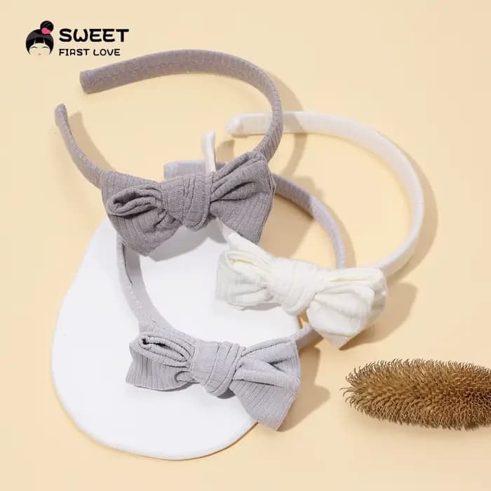 Accessoires pour nouveau-nés, enfants en bas âge, bébé fille et garçon, bandeau de couleur unie, cerceau pour cheveux, nœud atmosphérique Simple, accessoires pour cheveux