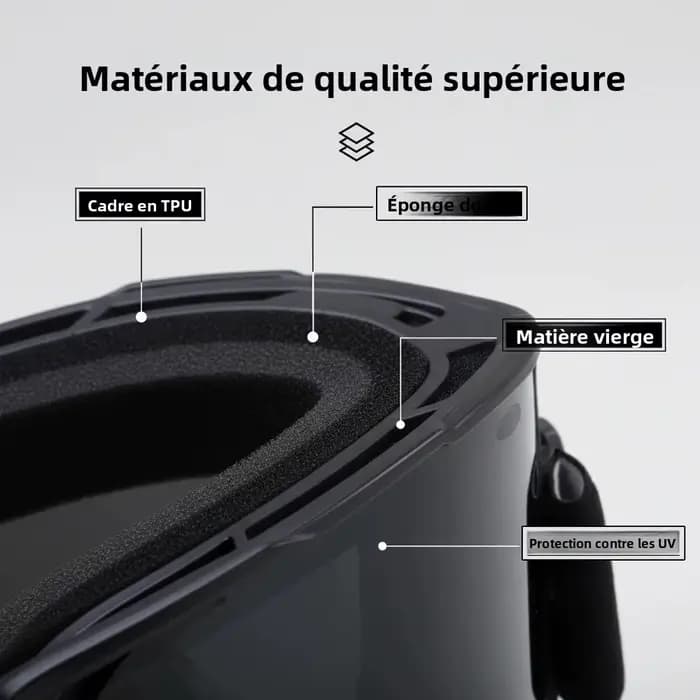 Lunettes de moto photochromiques pour la conduite de jour et de nuit