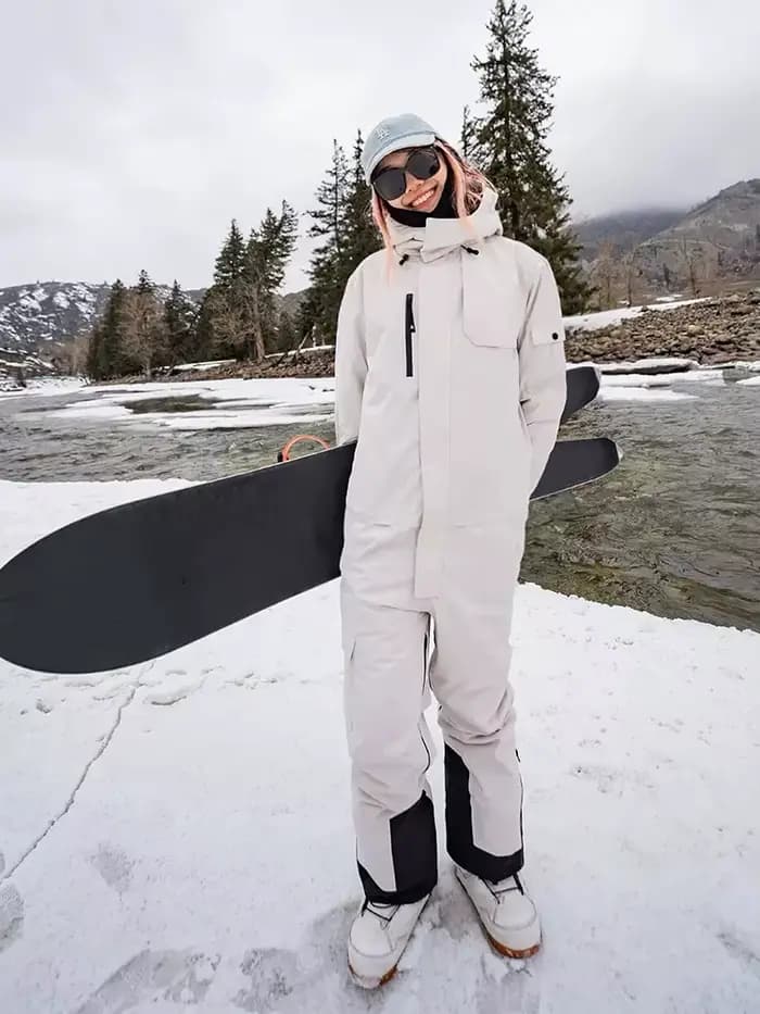 Airpose combinaison de Ski une pièce imperméable respirant Snowboard hiver vêtements de travail pantalon veste de Ski femmes hommes vêtements de neige combinaison de Ski