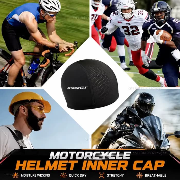 Lot de 5 bonnets intérieurs pour casque de moto