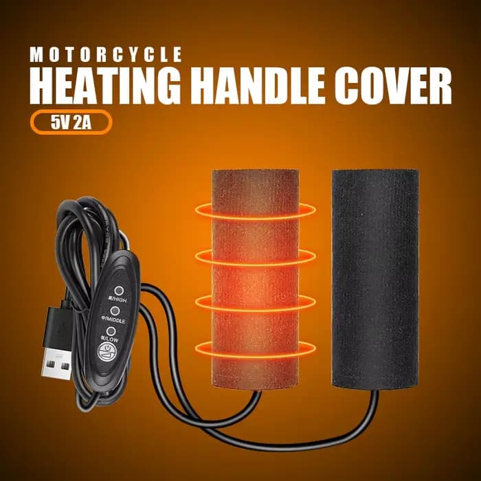Poignées chauffantes pour moto 12V USB 3 vitesses