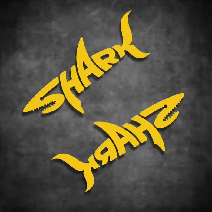 Autocollant de casque SHARK au design de lunettes stylées en vinyle pour moto