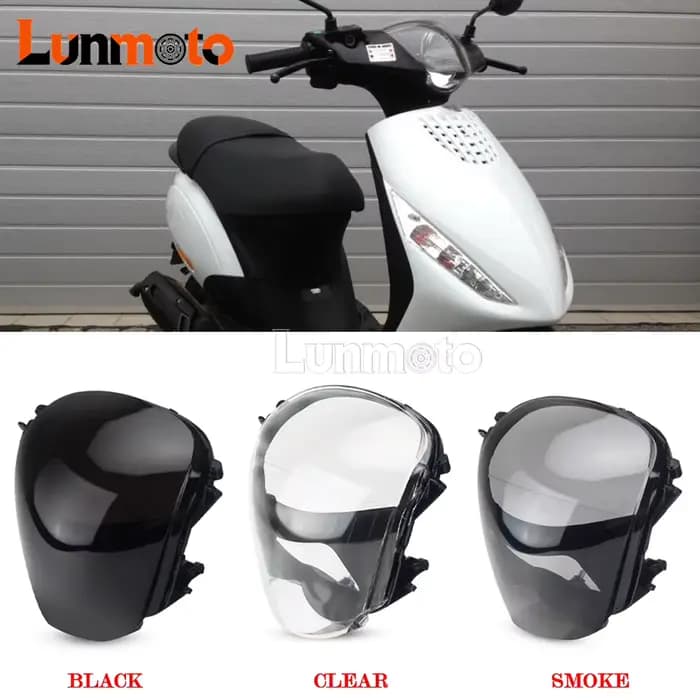 Couvercle en verre de phare de moto pour Piaggio Zip 100 98 4T 50 49 2T AC DT LC 50 4T