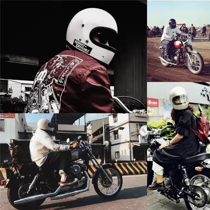 Casque de petit corps rétro chaud adapté pour Harley pour Chopper Cruise moto