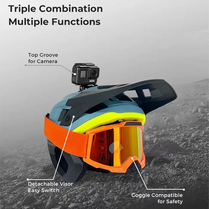 Casque de moto de montagne robuste