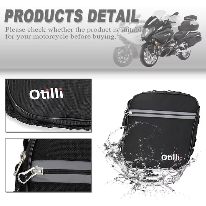 Sacs de barre de sécurité arrière pour moto
