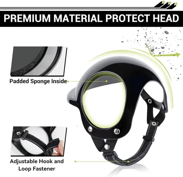 Casques pour animaux de compagnie, accessoires pour chats et chiens, lunettes de moto, casque de sécurité pour petits chiens, casque de moto, fournitures pour chats