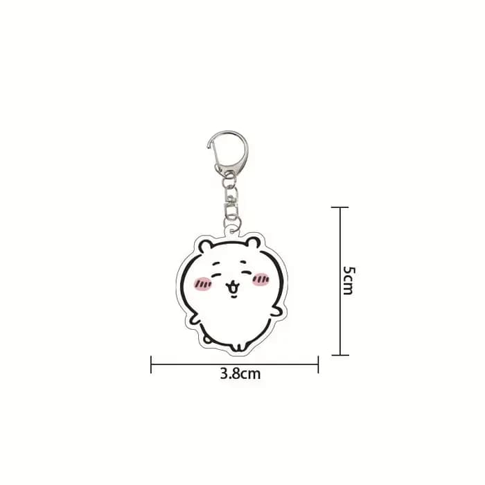 Porte-clés Kawaii Usagi Chiikawa en acrylique, pendentif de dessin animé mignon, breloque de sac, porte-clés pour filles, adolescentes, accessoire de sac à dos, cadeau