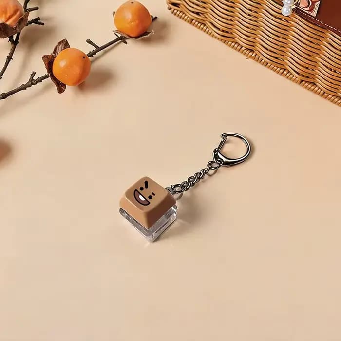 Accessoires K-POP BT21 - Capuchons de clavier, porte-clés, accessoires anti-stress pour fans, cadeaux de Noël 2026