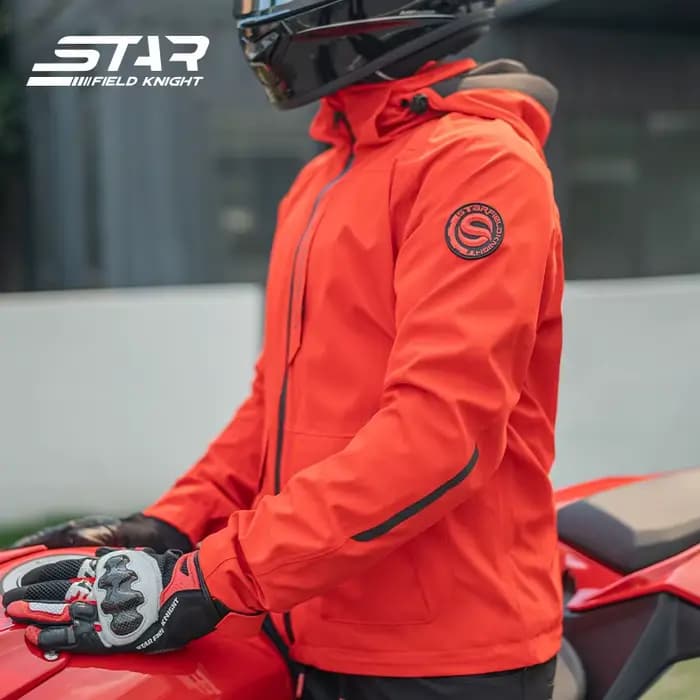 Star Field Knight – veste de moto Orange