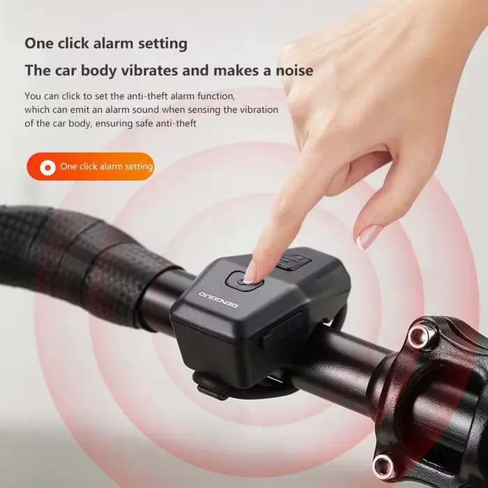 Alarme antivol et klaxon électrique : accessoire étanche pour vélos et motos