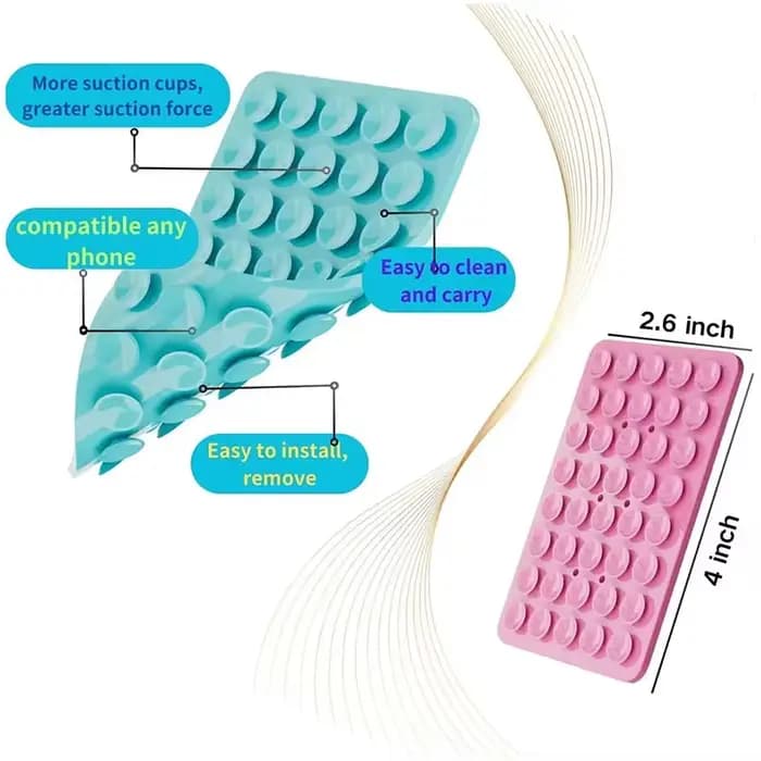Support de coque de téléphone à ventouse en Silicone