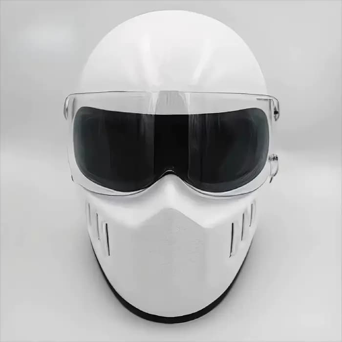 Casque intégral rétro classique en fibre de verre haute résistance