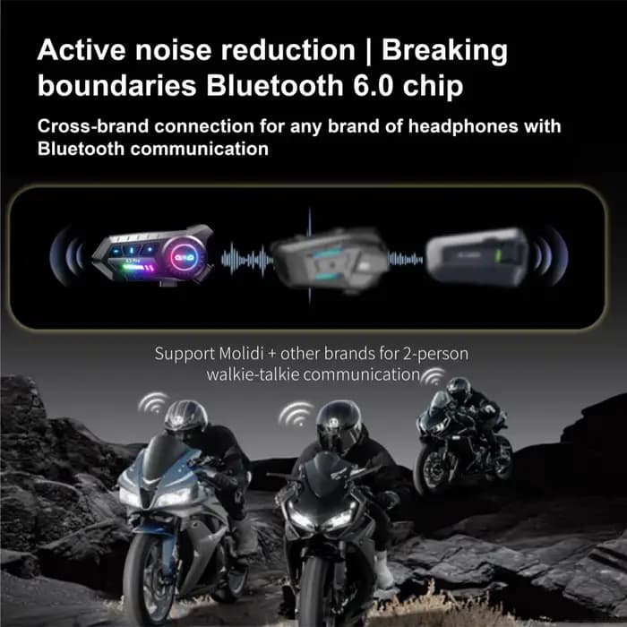 Casque de moto X3 Pro avec casque Bluetooth
