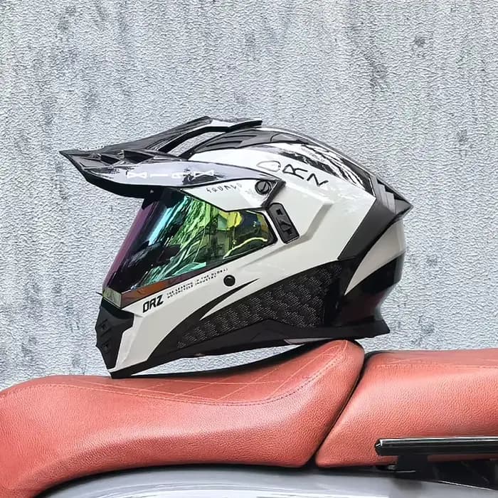 Casque de moto de rallye tout-terrain ORZ certifié DOT vtt ATV