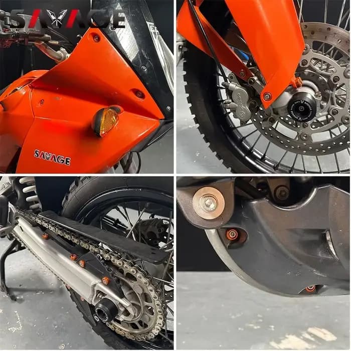 Accessoires de moto, ensemble complet de boulons de garde-boue de cadre de carénage